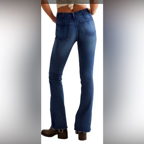 🆕 🤍FREE PEOPLE LEVEL UP SLIT BOOTCUT - Picture 2 of 6